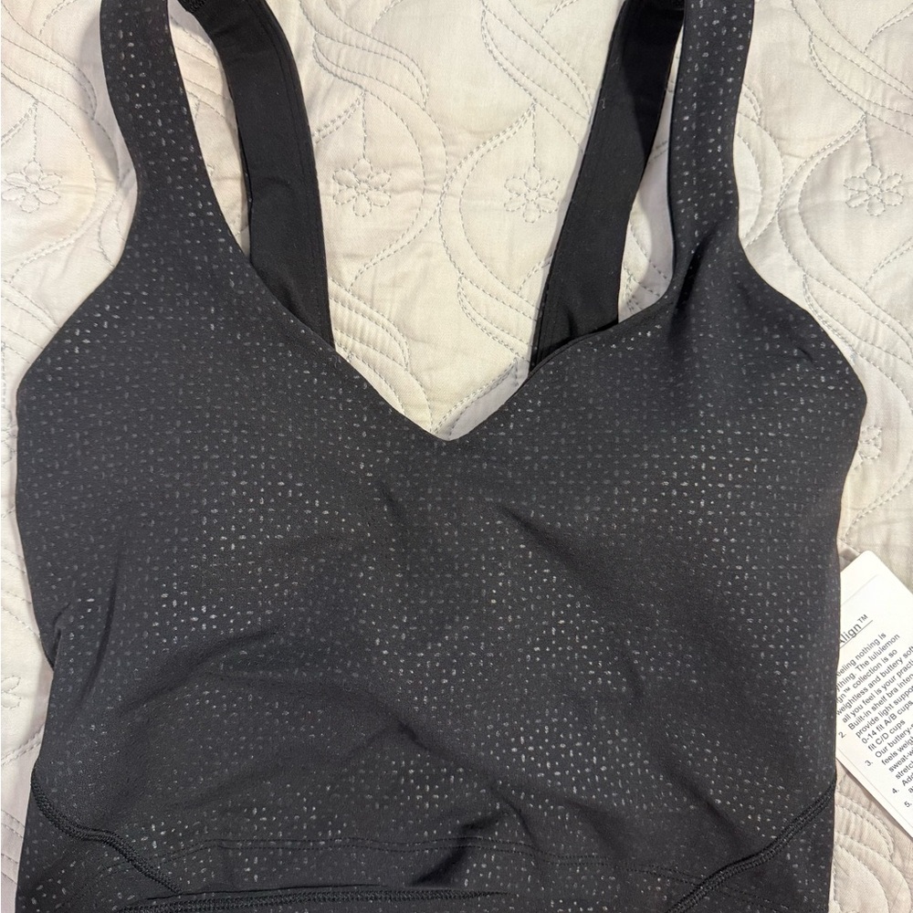 Women's Black lululemon align tank